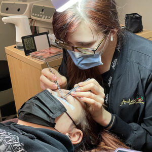 Esthetics Student Lash Extensions Training