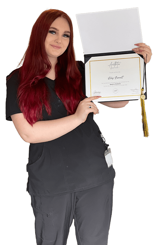 Aesthetics Institute Graduate with diploma4