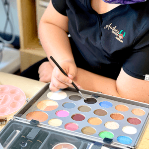 Esthetics Student Makeup Training